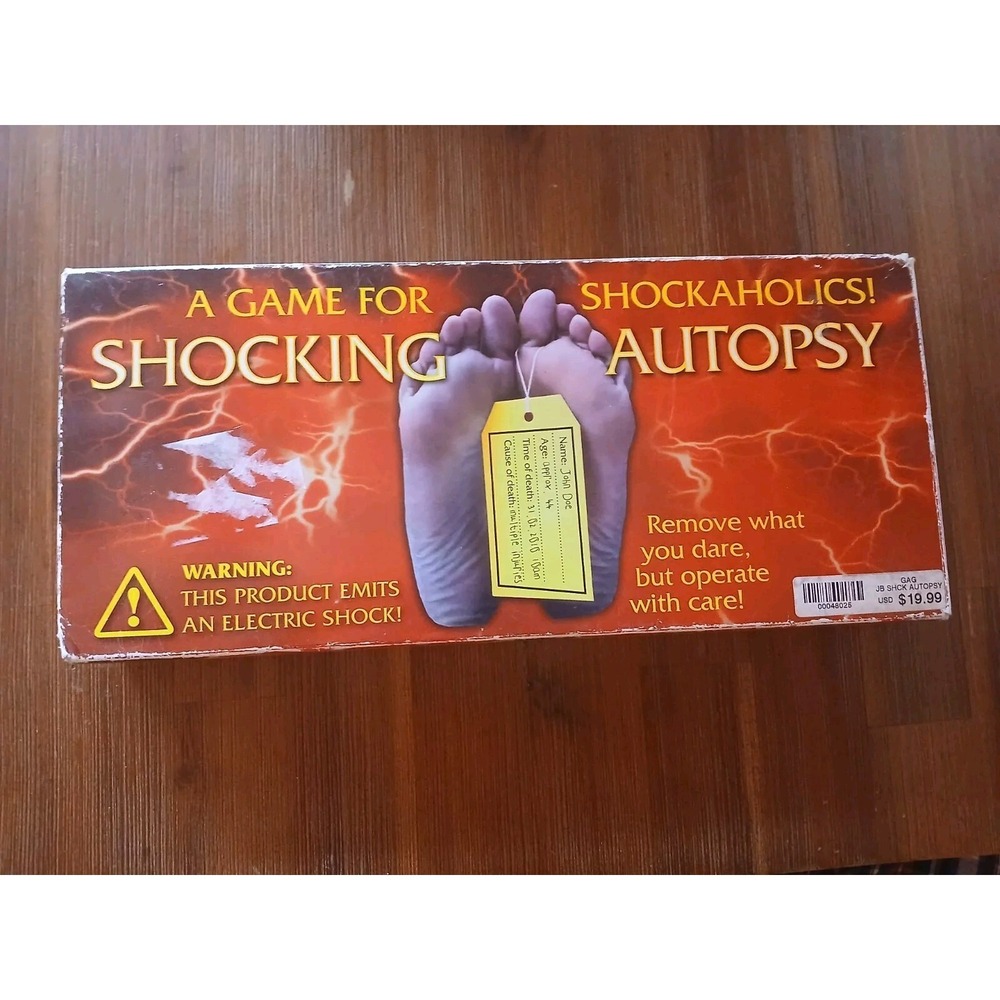 VERY RARE Shocking Autopsy Game 1st EDITION Paladone * Incomplete untested G2